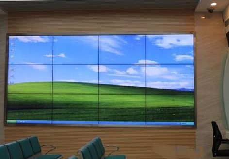 蒙城液晶拼接屏的另类用法。